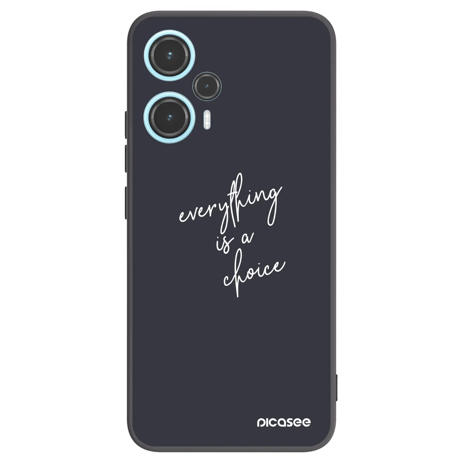 Picasee crna silikonska maskica za Xiaomi Poco F5 - Everything is a choice