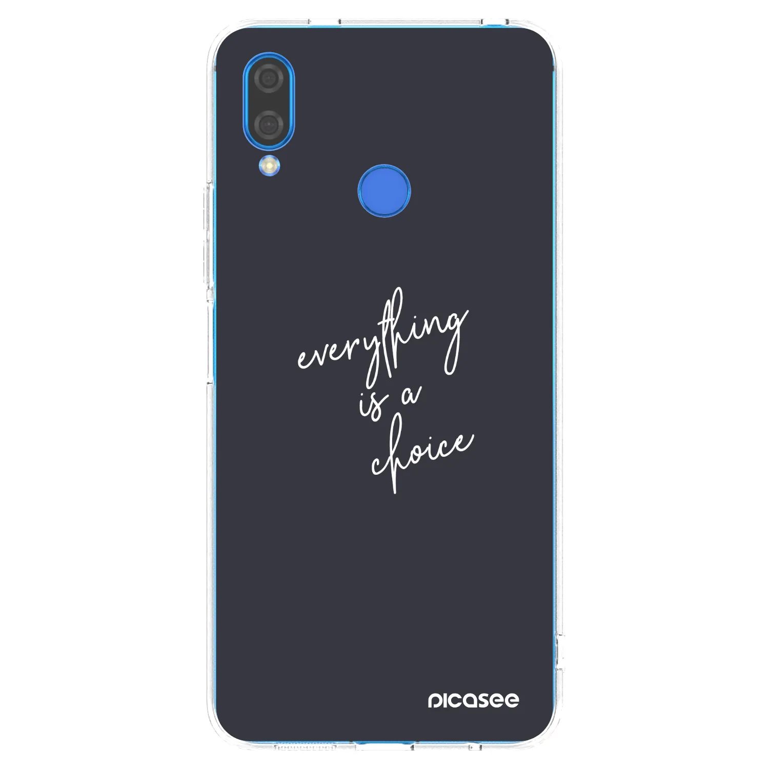 Picasee silikonska prozirna maskica za Huawei Nova 3 - Everything is a choice