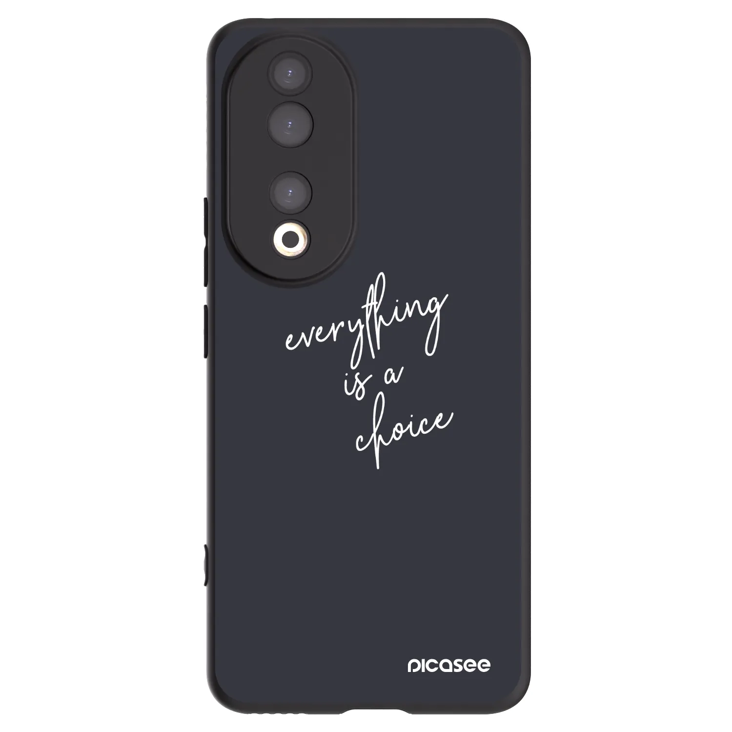 Picasee crna silikonska maskica za Honor 90 5G - Everything is a choice
