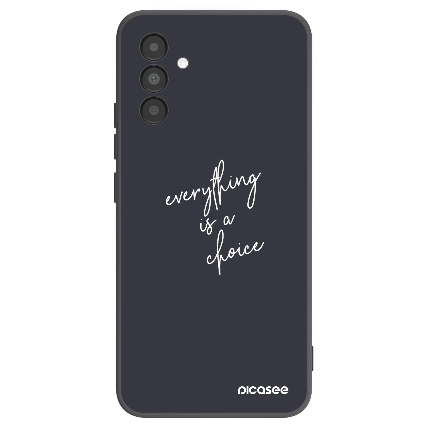 Picasee crna silikonska maskica za Samsung Galaxy A04s A047F - Everything is a choice