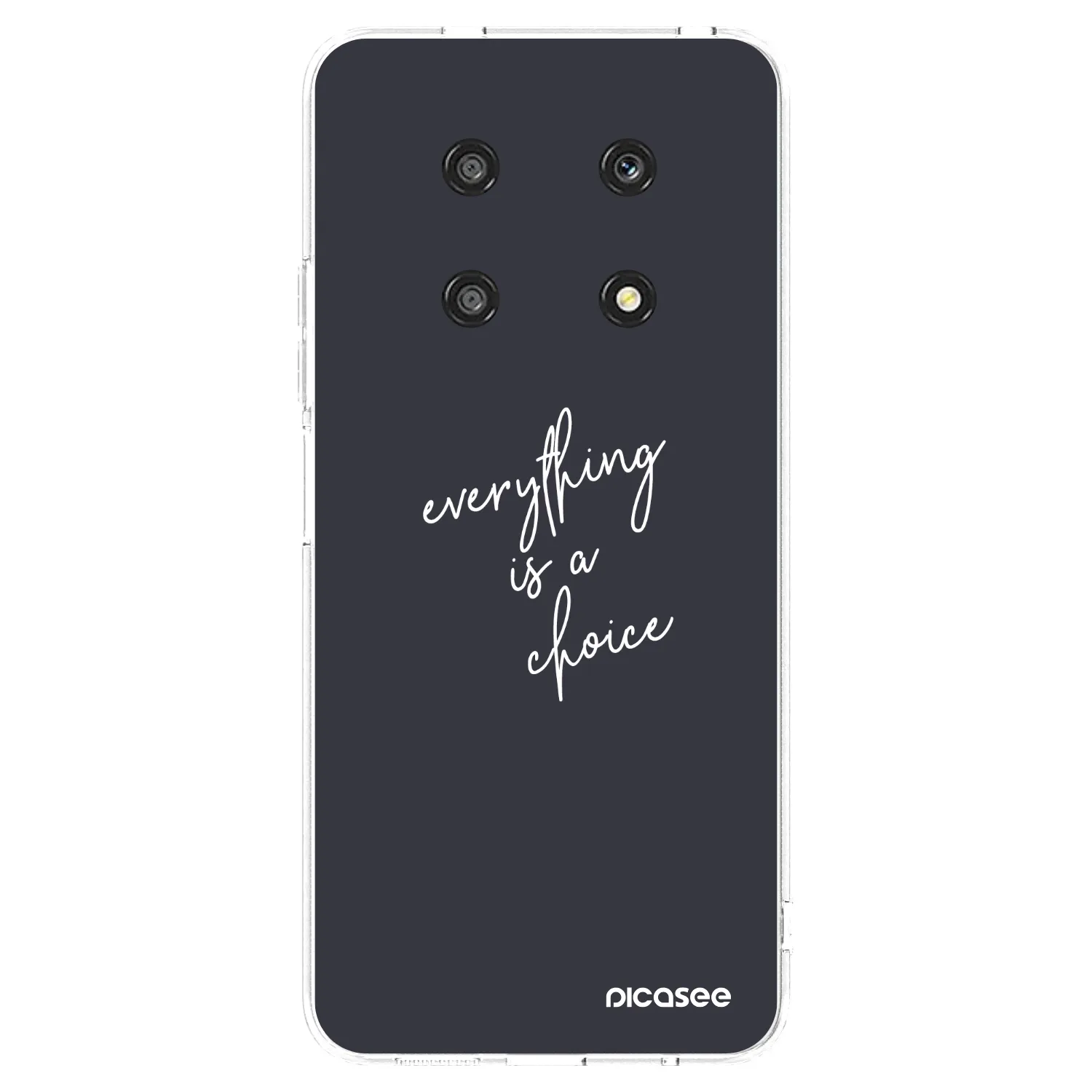 Picasee silikonska prozirna maskica za Honor Magic4 Lite 5G - Everything is a choice