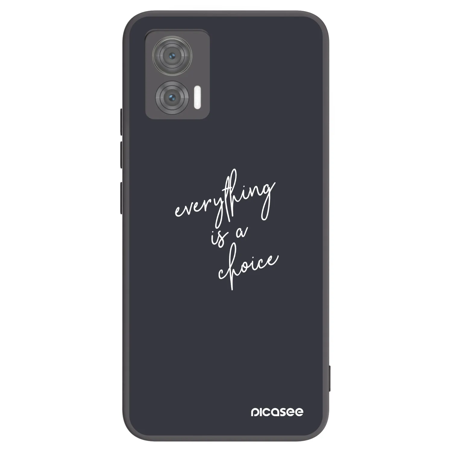 Picasee crna silikonska maskica za Motorola Edge 30 Neo - Everything is a choice