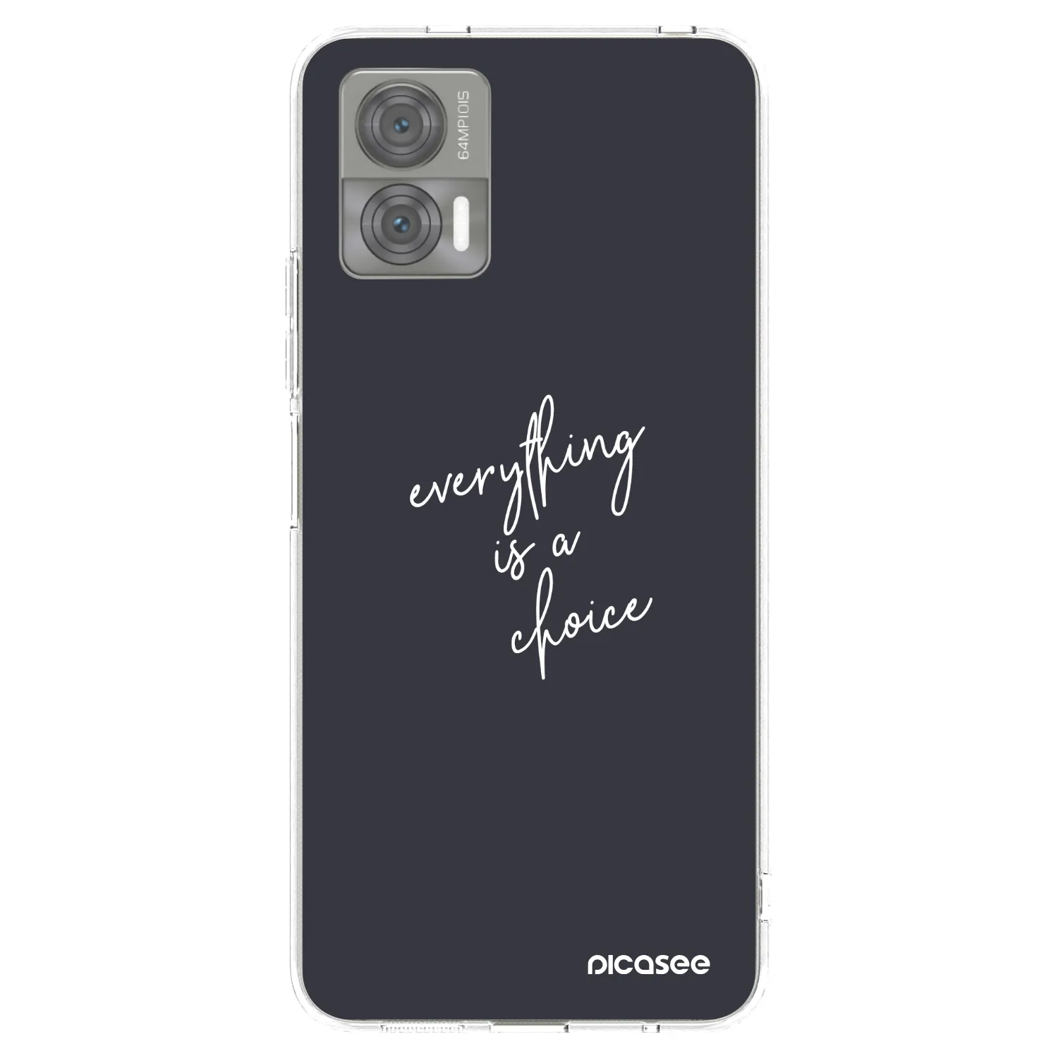 Picasee silikonska prozirna maskica za Motorola Edge 30 Neo - Everything is a choice