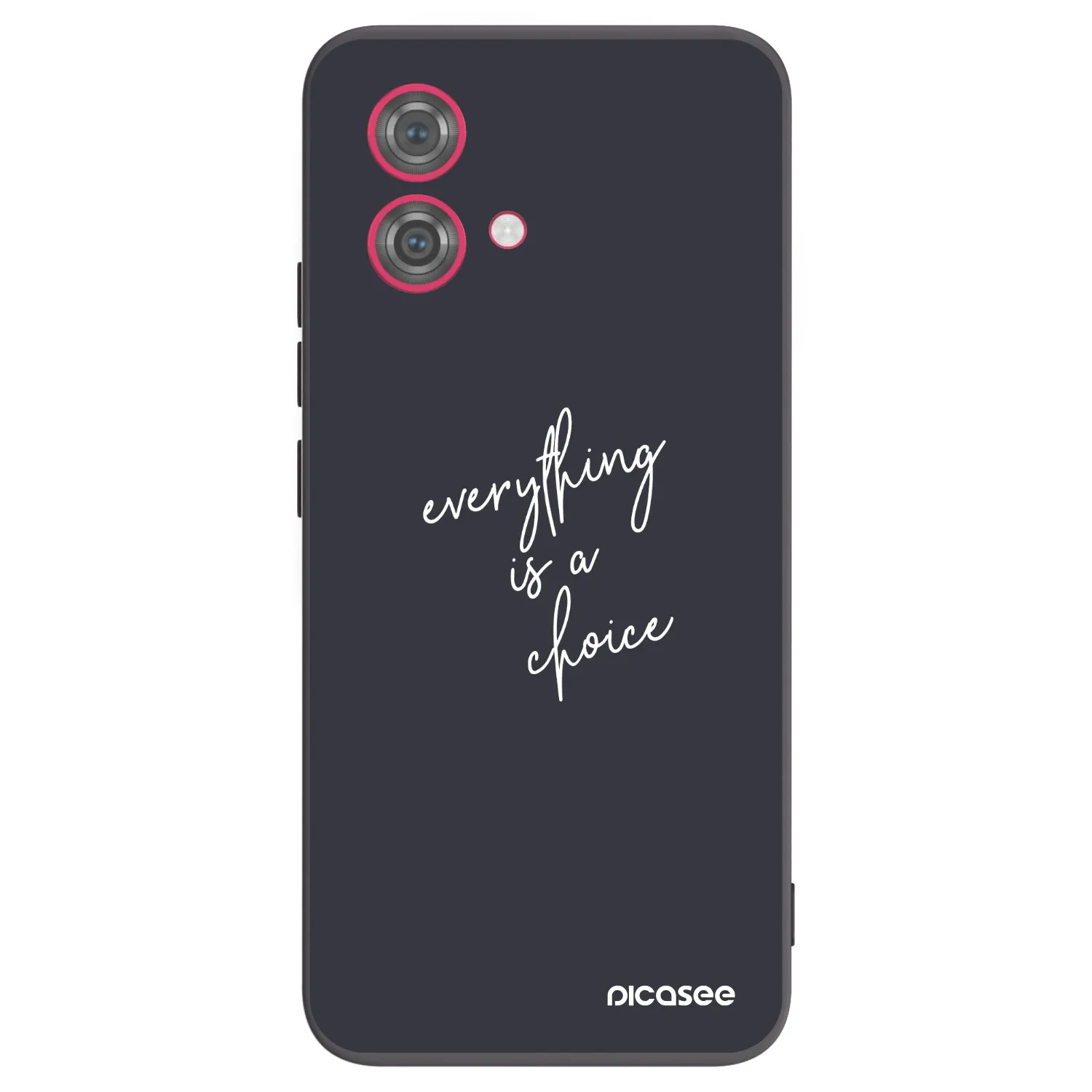 Picasee crna silikonska maskica za Motorola Moto G84 5G - Everything is a choice
