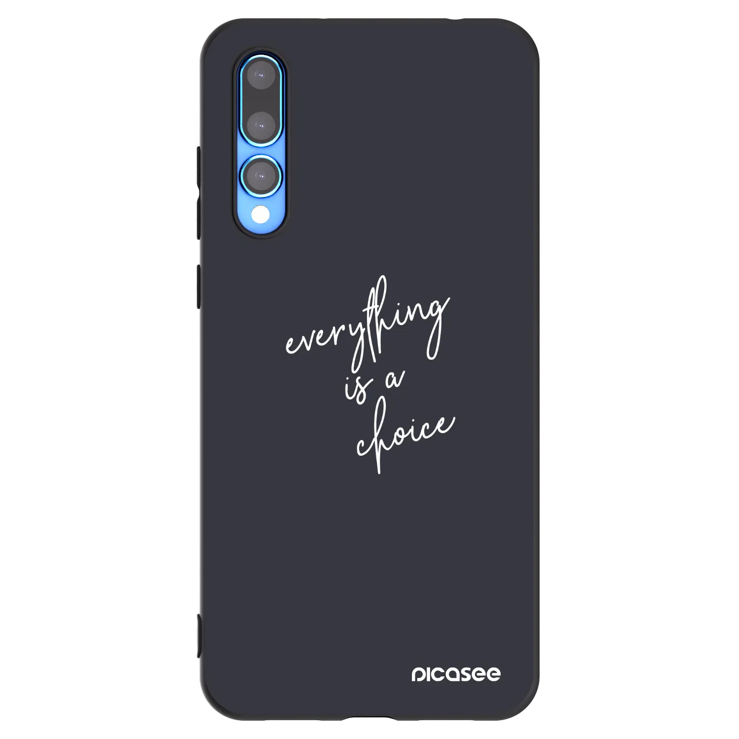 Picasee crna silikonska maskica za Huawei P20 Pro - Everything is a choice