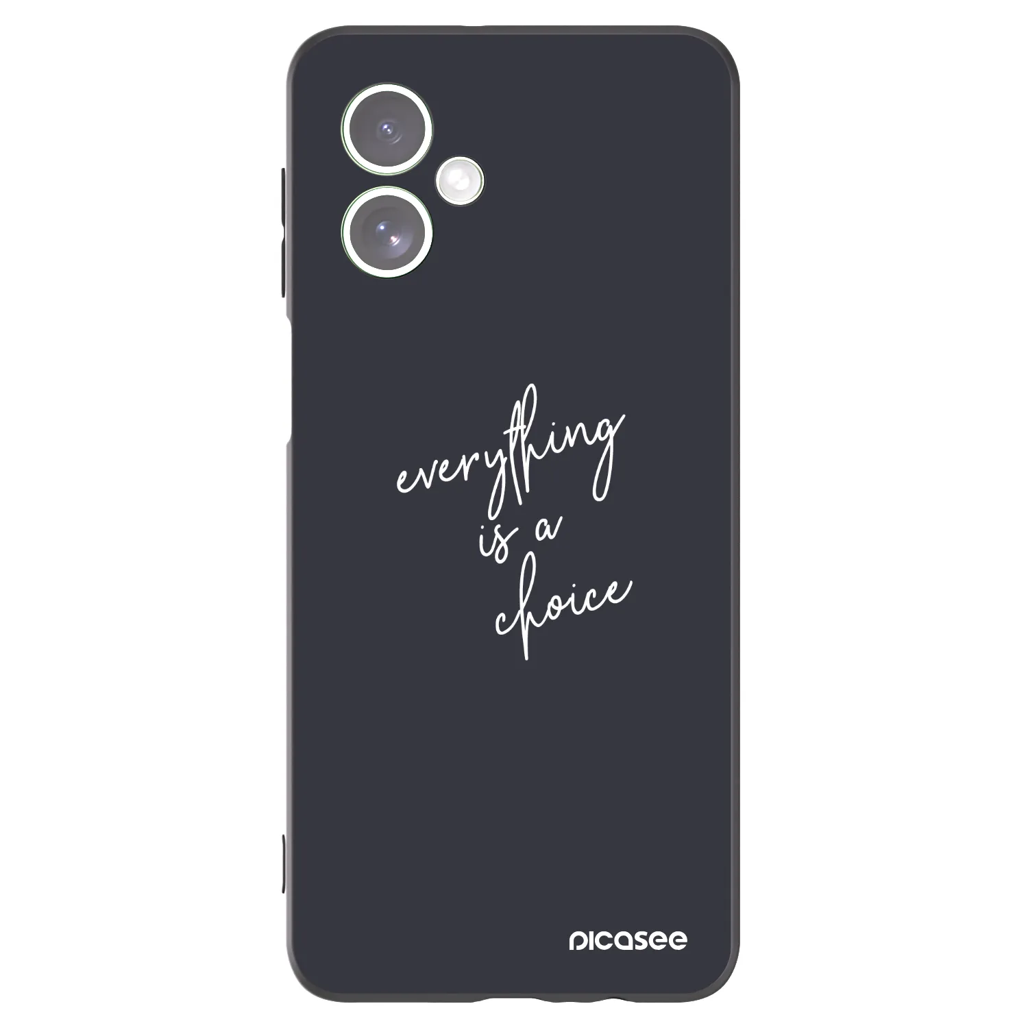 Picasee crna silikonska maskica za Motorola Moto G54 5G - Everything is a choice