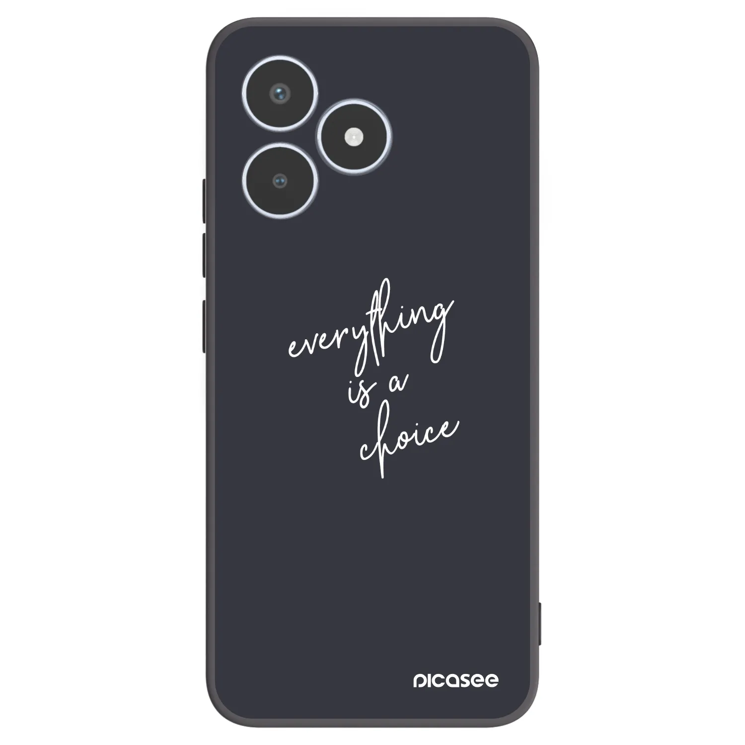 Picasee crna silikonska maskica za Realme C53 - Everything is a choice