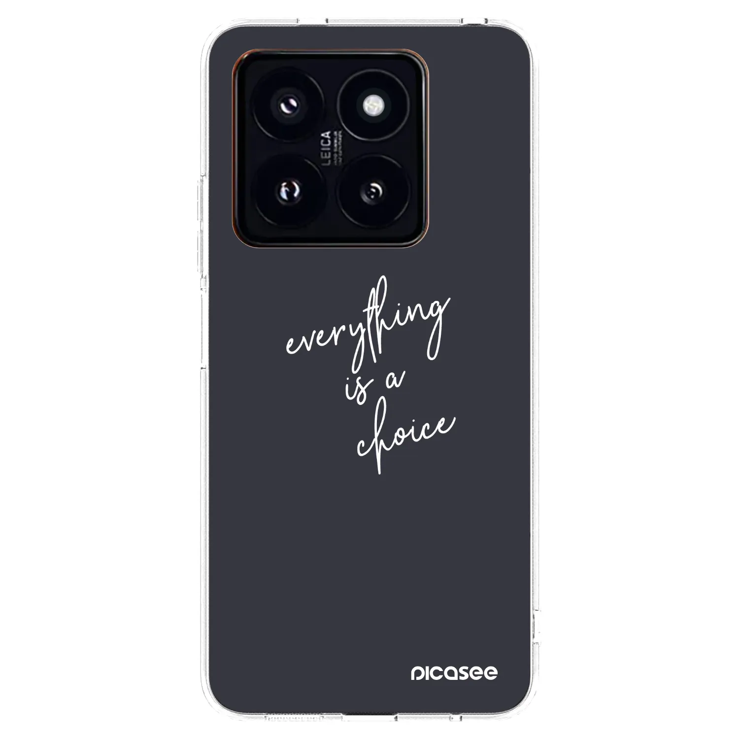 Picasee silikonska prozirna maskica za Xiaomi 14 Pro - Everything is a choice