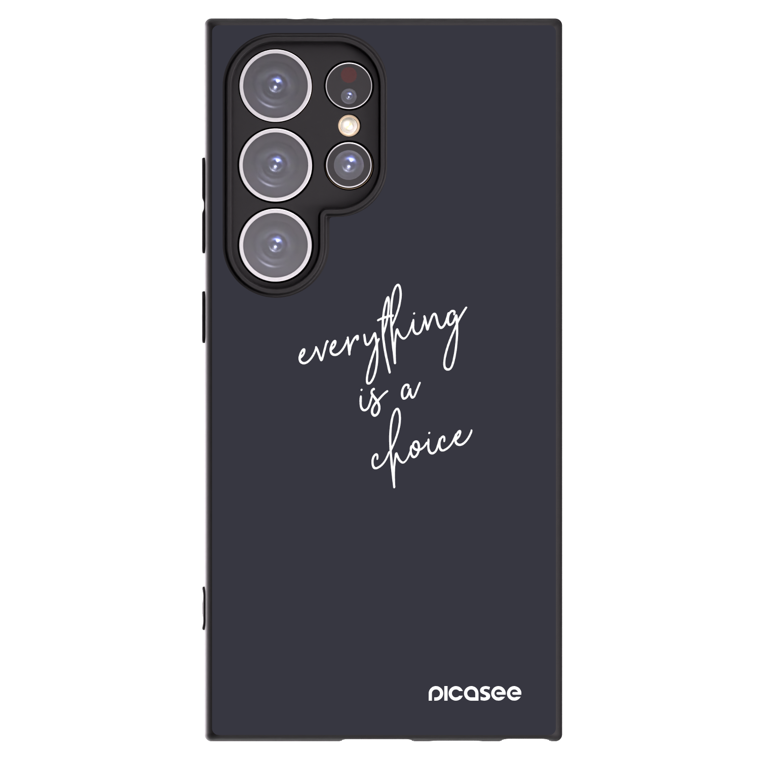 Picasee crna silikonska maskica za Samsung Galaxy S24 Ultra S928B 5G - Everything is a choice