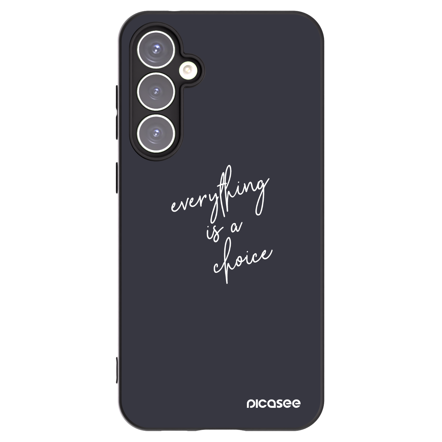 Picasee crna silikonska maskica za Samsung Galaxy S23 FE S711B - Everything is a choice