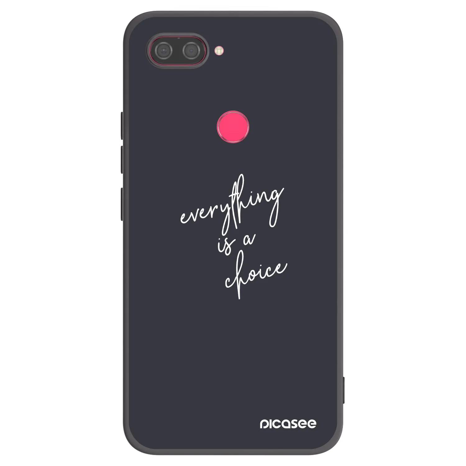 Picasee crna silikonska maskica za Xiaomi Mi 8 Lite - Everything is a choice