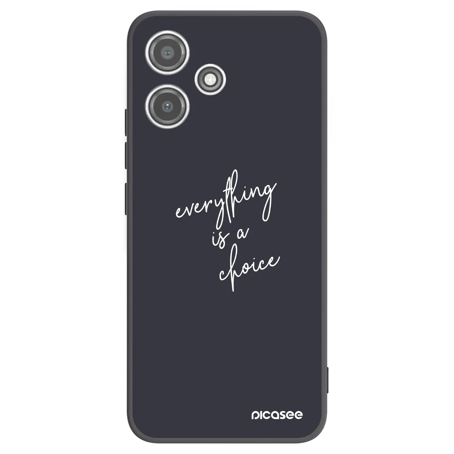 Picasee crna silikonska maskica za Xiaomi Redmi 12 5G - Everything is a choice