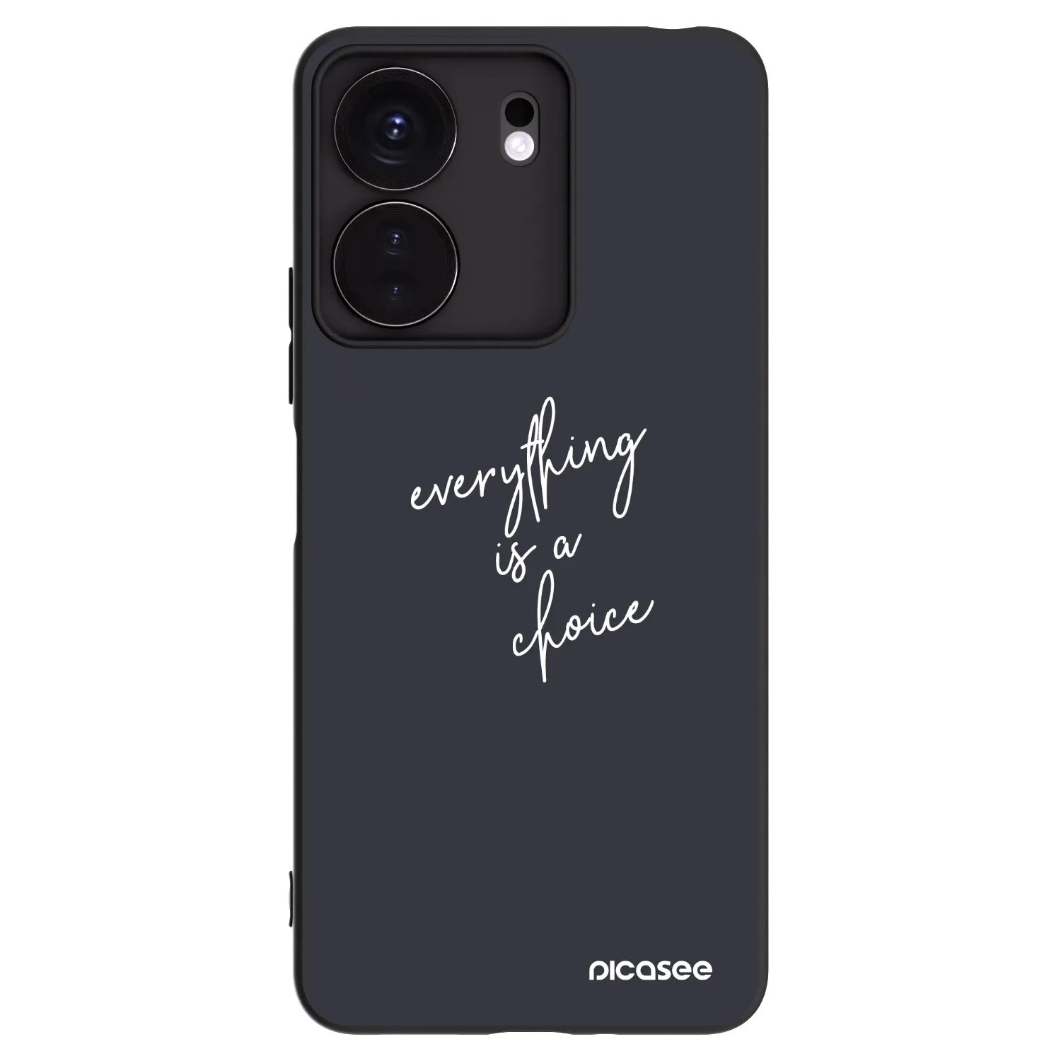 Picasee crna silikonska maskica za Xiaomi Redmi 13C 4G - Everything is a choice