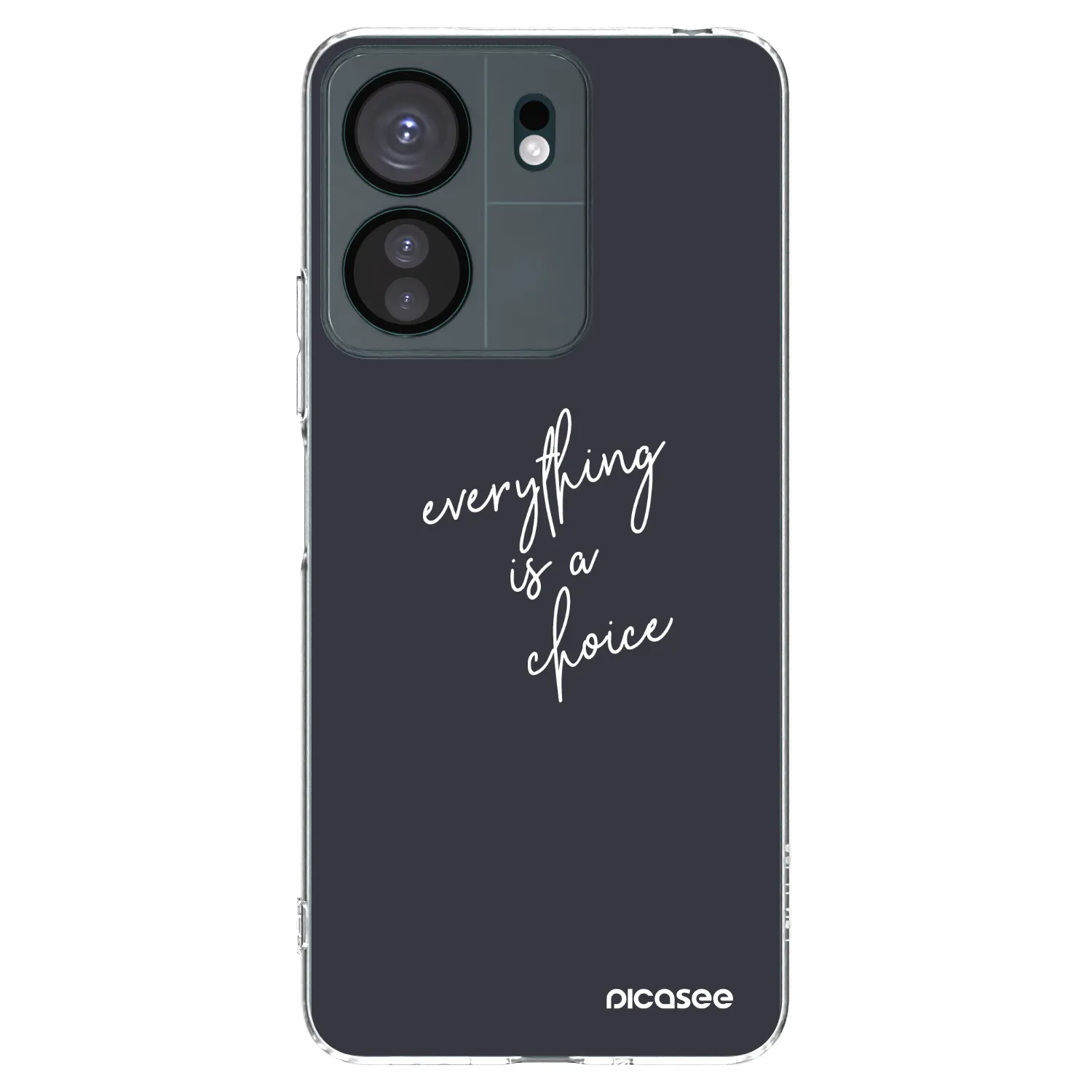 Picasee silikonska prozirna maskica za Xiaomi Redmi 13C 4G - Everything is a choice