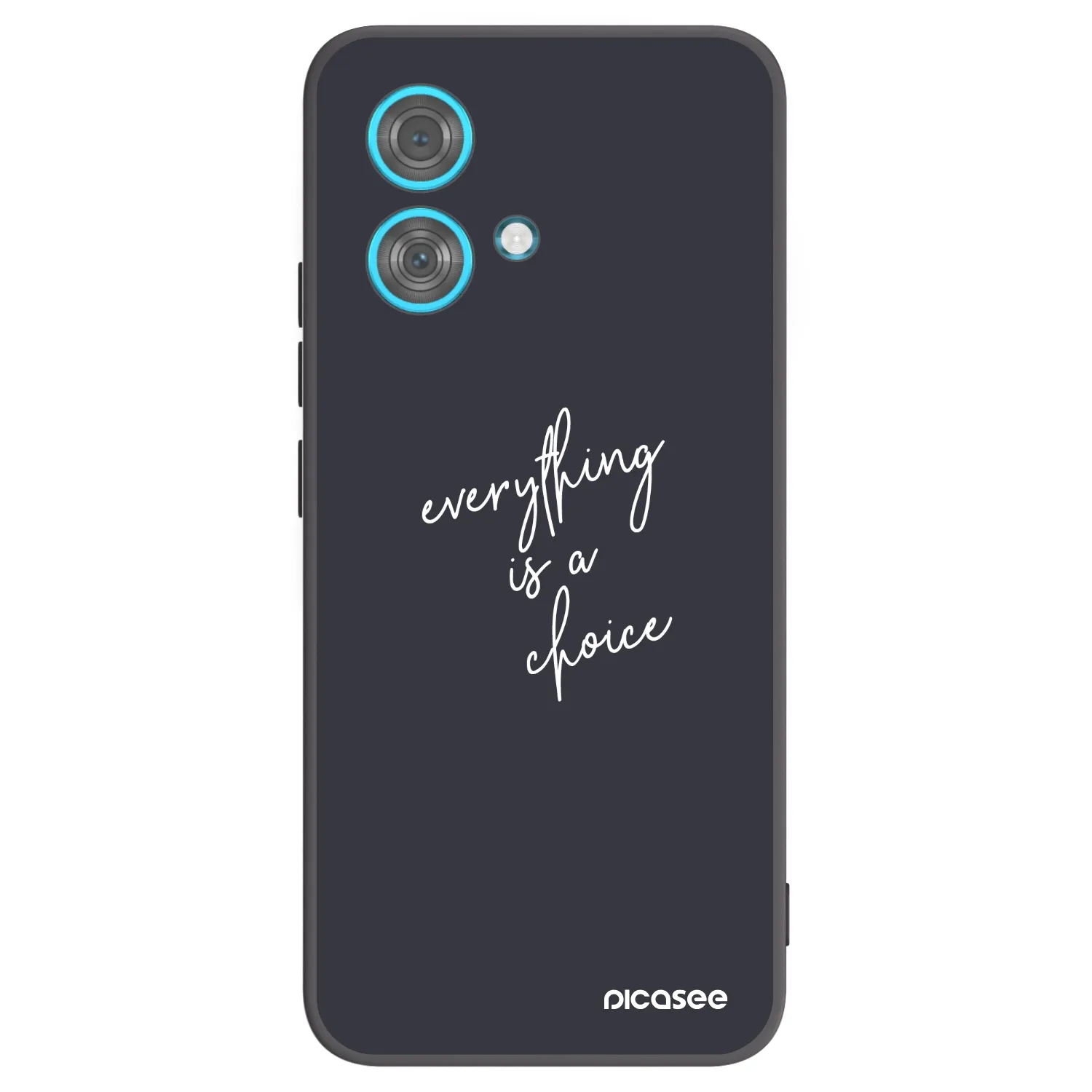 Picasee crna silikonska maskica za Motorola Edge 40 Neo - Everything is a choice