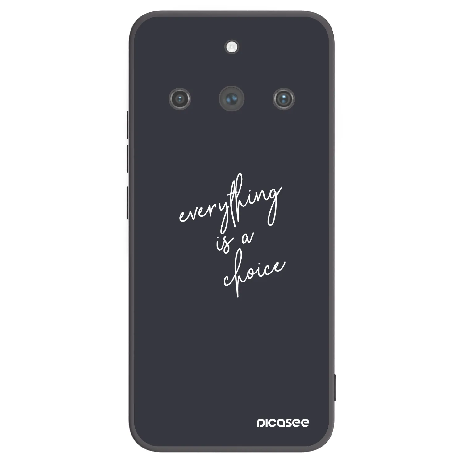 Picasee crna silikonska maskica za Realme 11 Pro+ - Everything is a choice