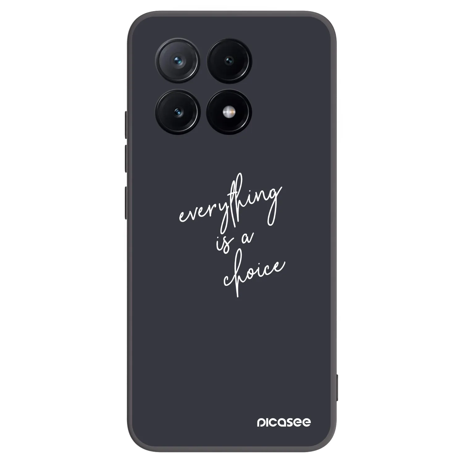 Picasee crna silikonska maskica za Xiaomi Poco X6 Pro - Everything is a choice