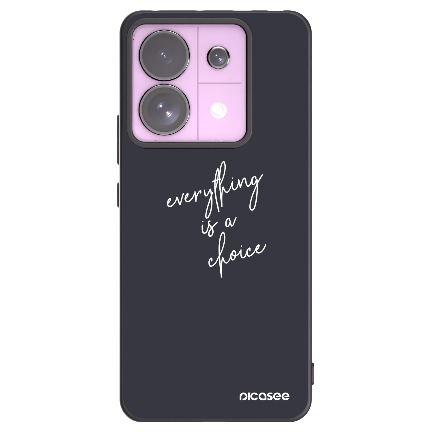 Picasee crna silikonska maskica za Xiaomi Redmi Note 13 Pro 5G - Everything is a choice