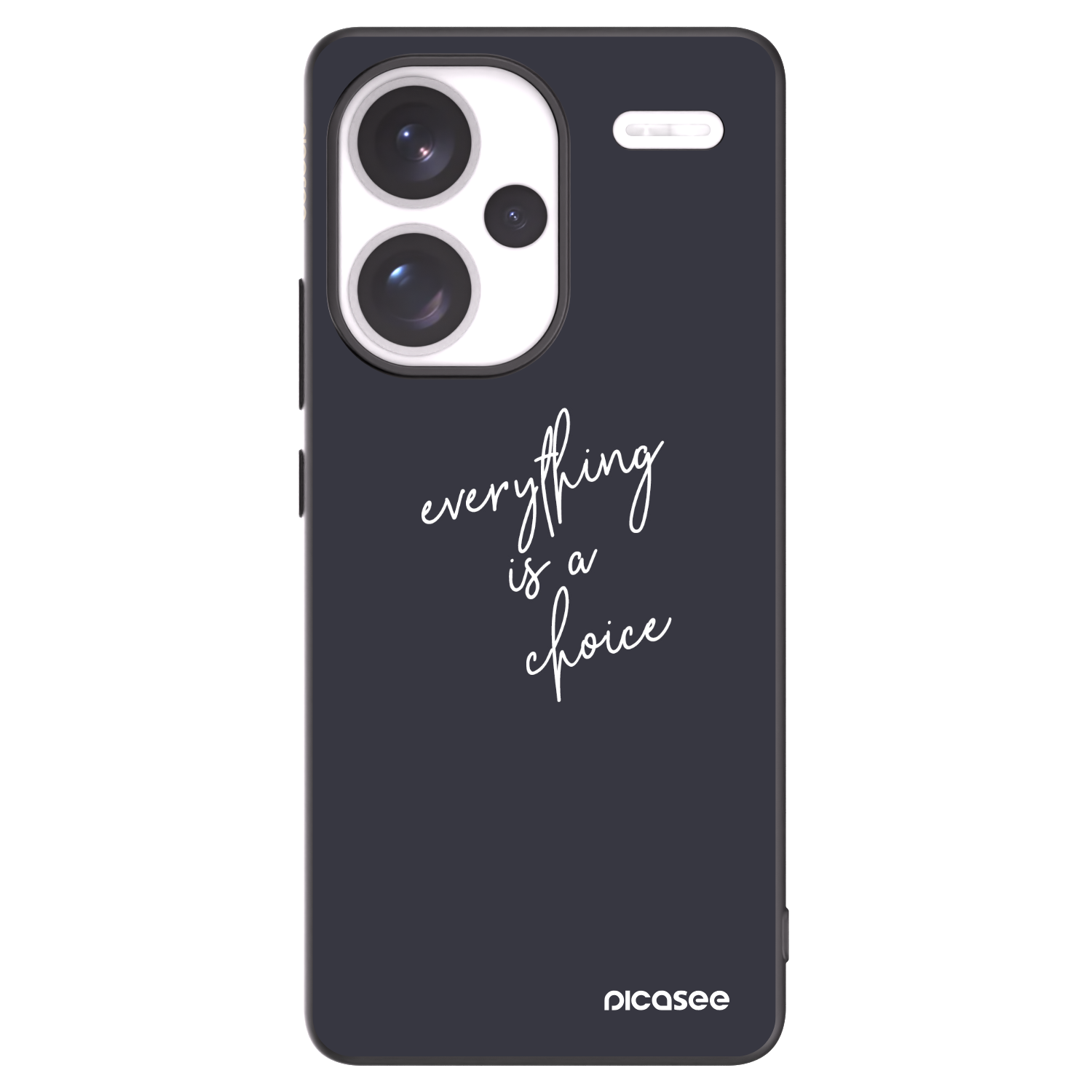 Picasee crna silikonska maskica za Xiaomi Redmi Note 13 Pro+ 5G - Everything is a choice