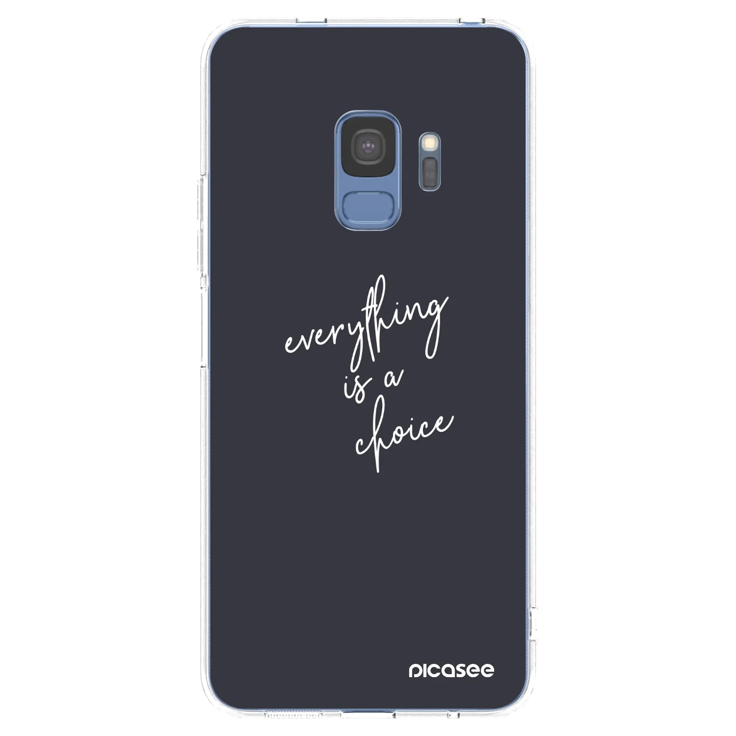 Picasee silikonska prozirna maskica za Samsung Galaxy S9 G960F - Everything is a choice