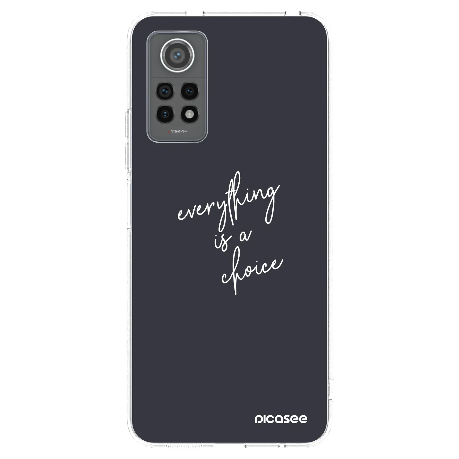 Picasee silikonska prozirna maskica za Xiaomi Redmi Note 12 Pro 4G - Everything is a choice