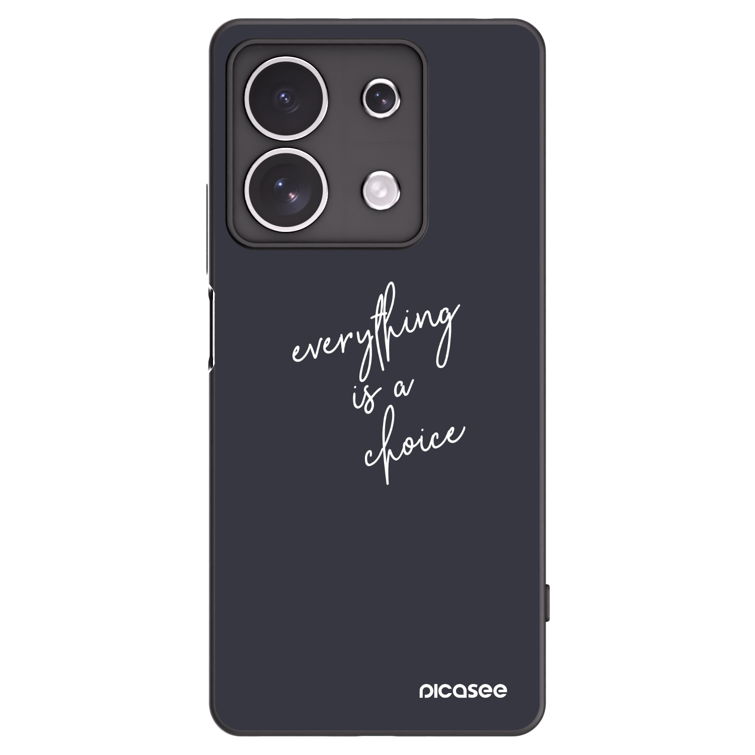 Picasee crna silikonska maskica za Xiaomi Redmi Note 13 4G - Everything is a choice
