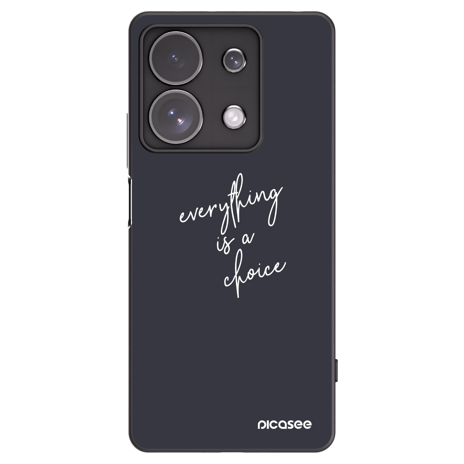 Picasee crna silikonska maskica za Xiaomi Redmi Note 13 Pro 4G - Everything is a choice