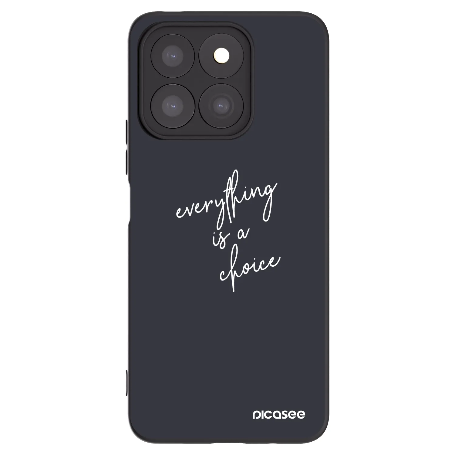Picasee crna silikonska maskica za Honor X8b - Everything is a choice