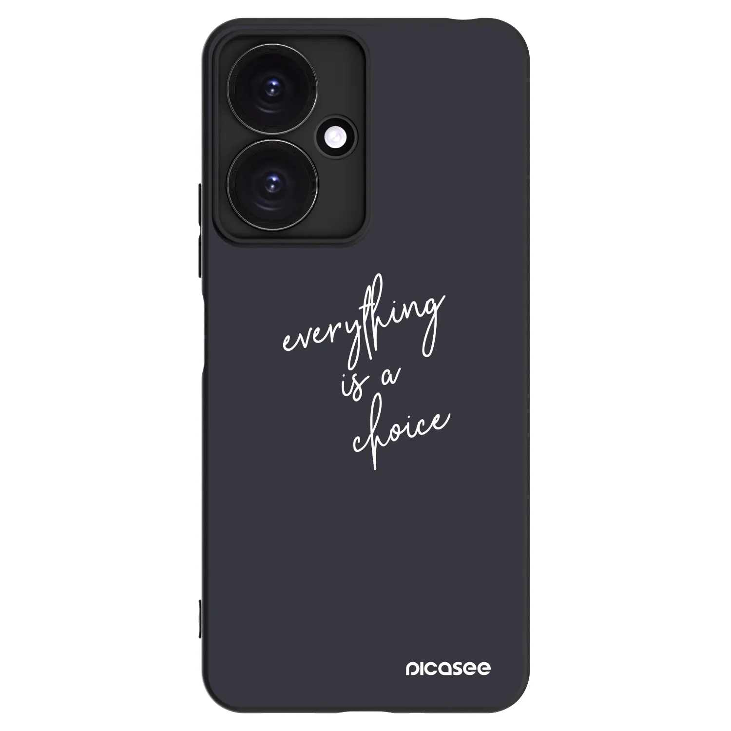 Picasee crna silikonska maskica za Xiaomi Redmi 13C 5G - Everything is a choice