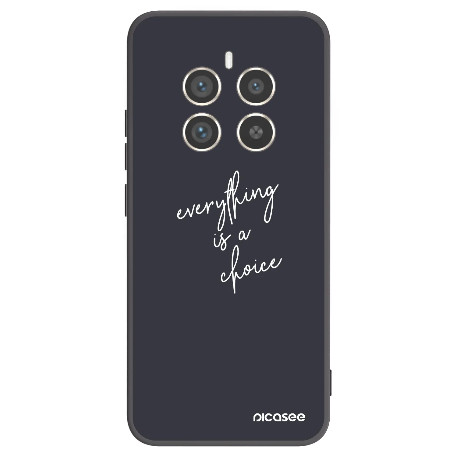 Picasee crna silikonska maskica za Realme 12 Pro 5G - Everything is a choice