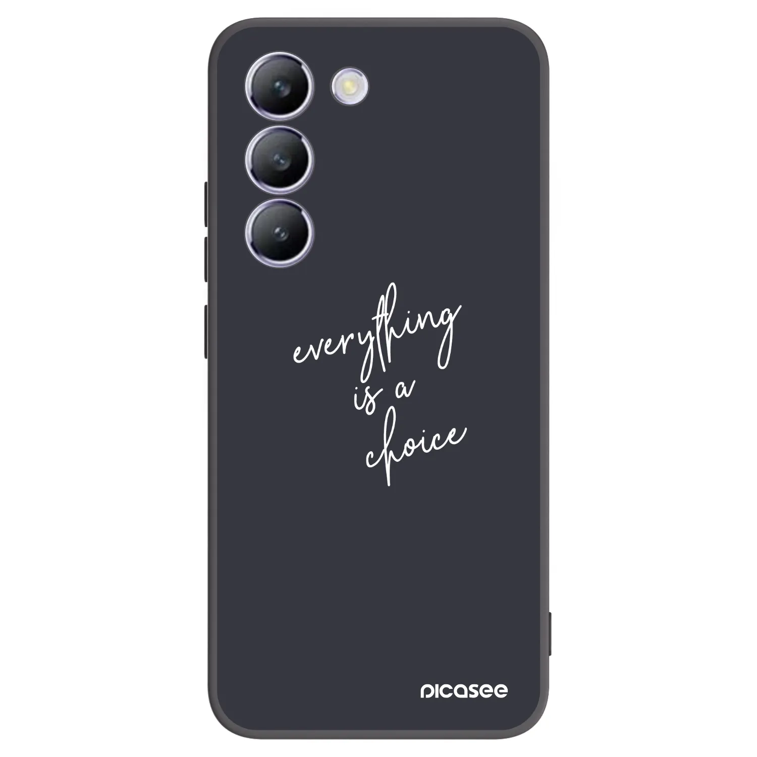 Picasee crna silikonska maskica za Vivo V40 SE 5G - Everything is a choice