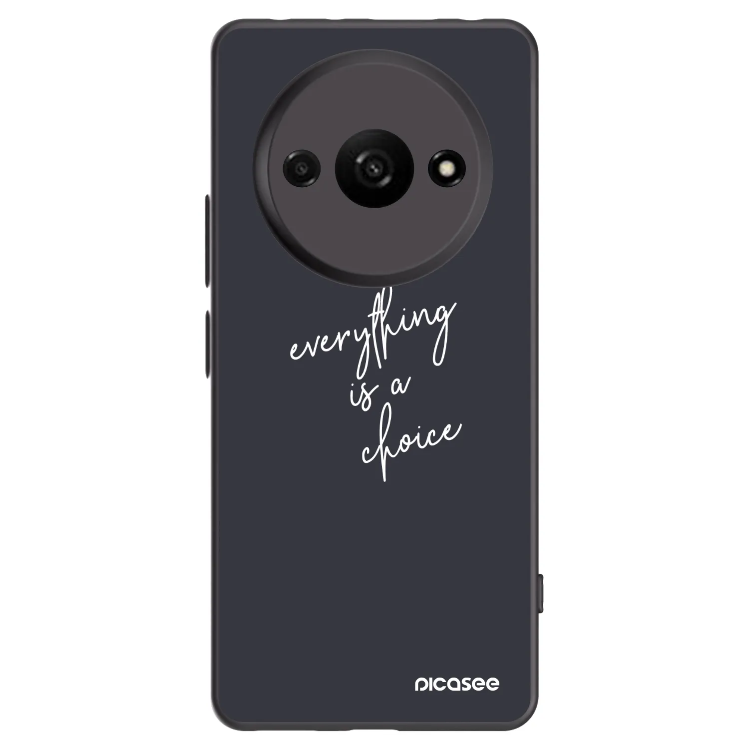 Picasee crna silikonska maskica za Xiaomi Redmi A3 - Everything is a choice
