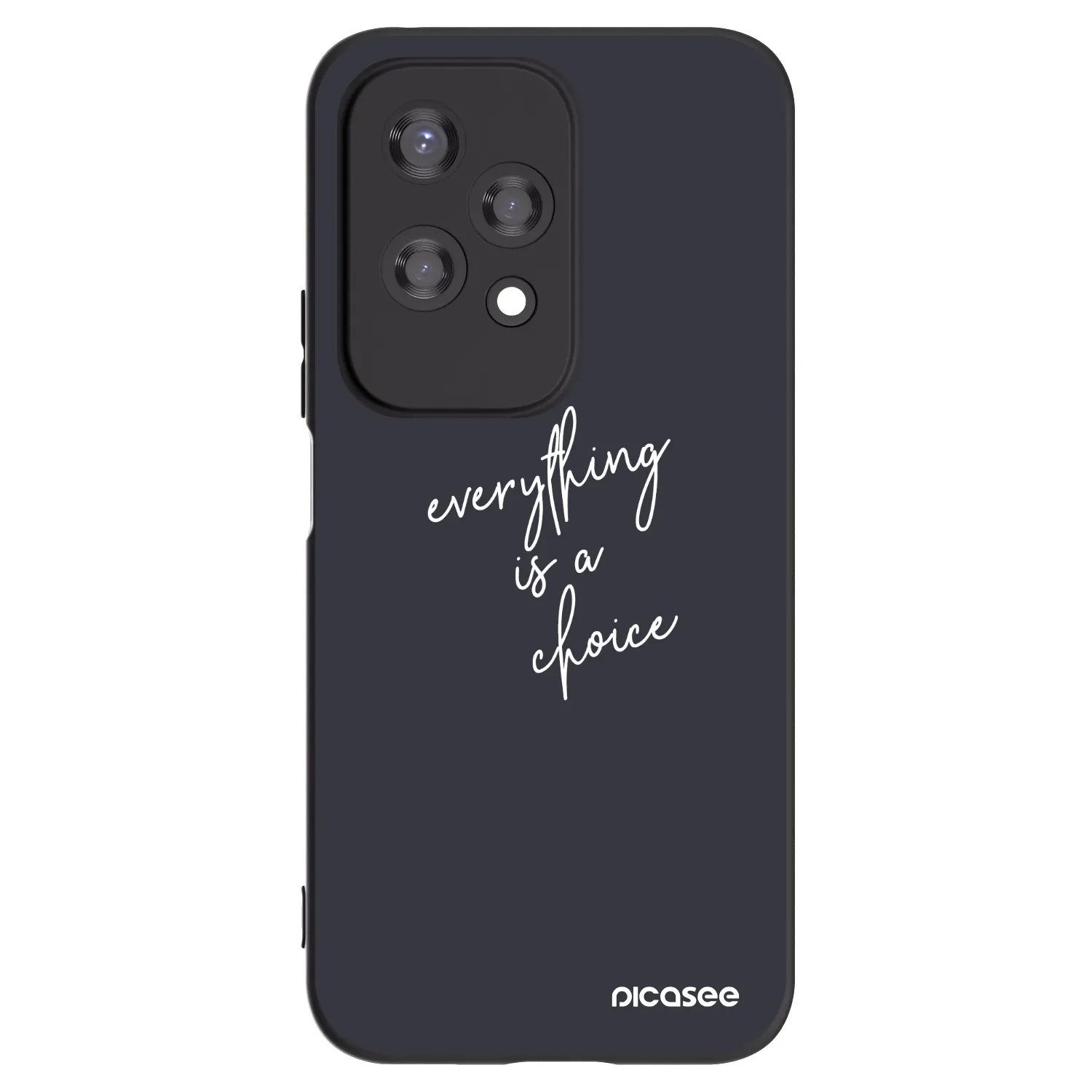 Picasee crna silikonska maskica za Honor 200 Lite - Everything is a choice