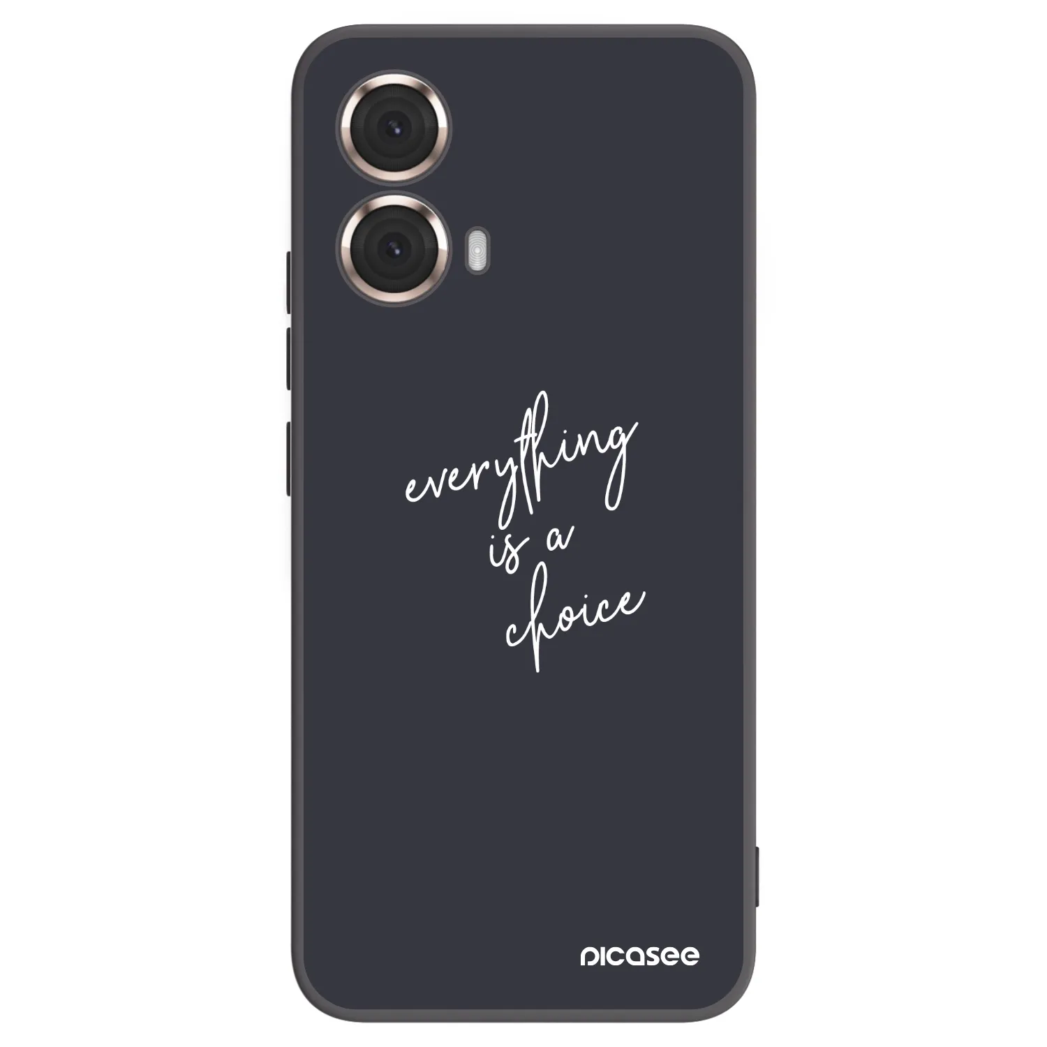 Picasee crna silikonska maskica za Motorola Moto G85 - Everything is a choice