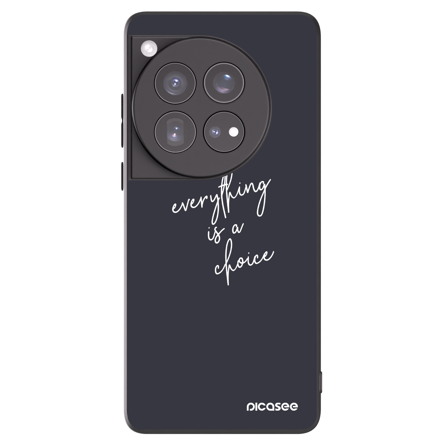 Picasee crna silikonska maskica za OnePlus 12 5G - Everything is a choice