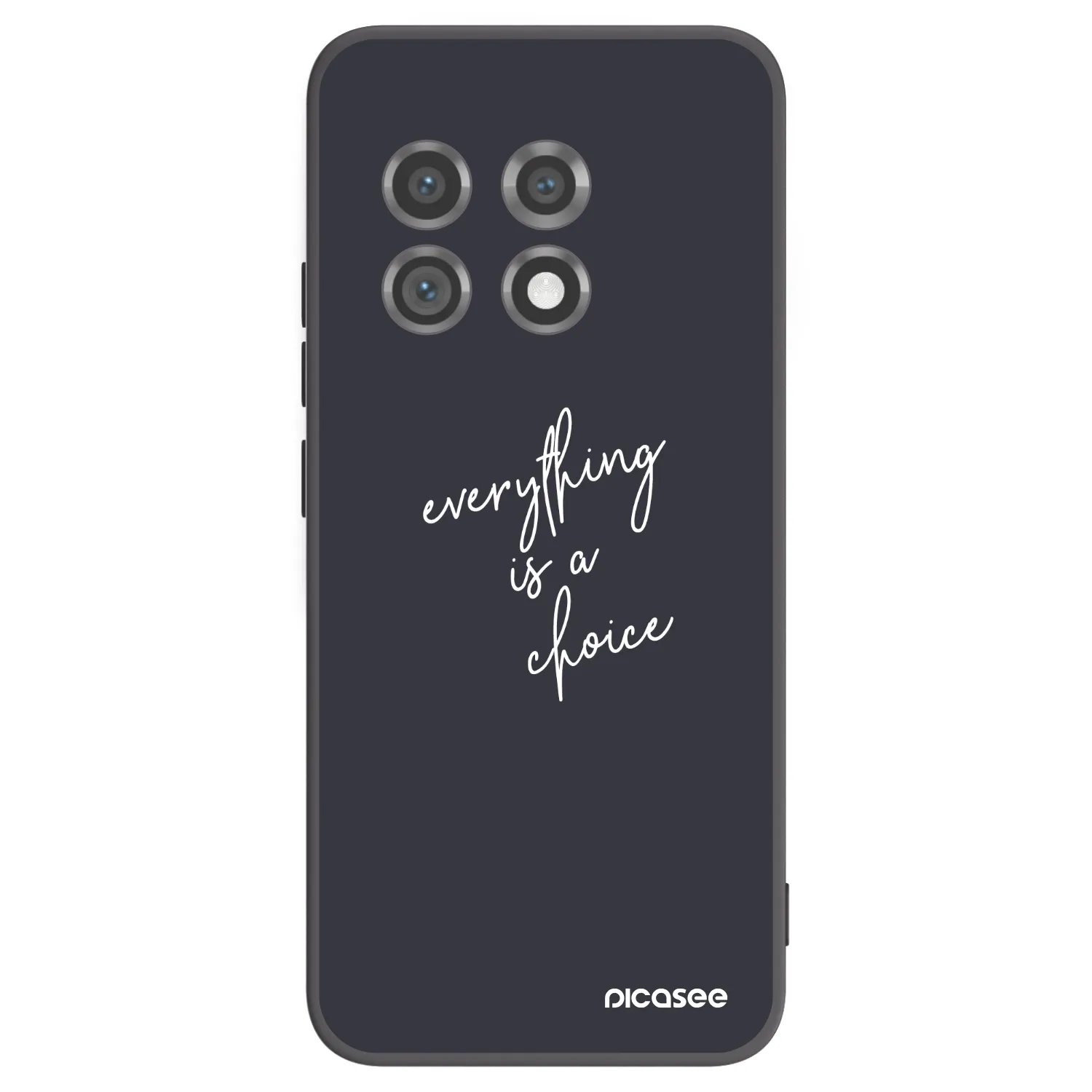 Picasee crna silikonska maskica za OnePlus 11 5G - Everything is a choice