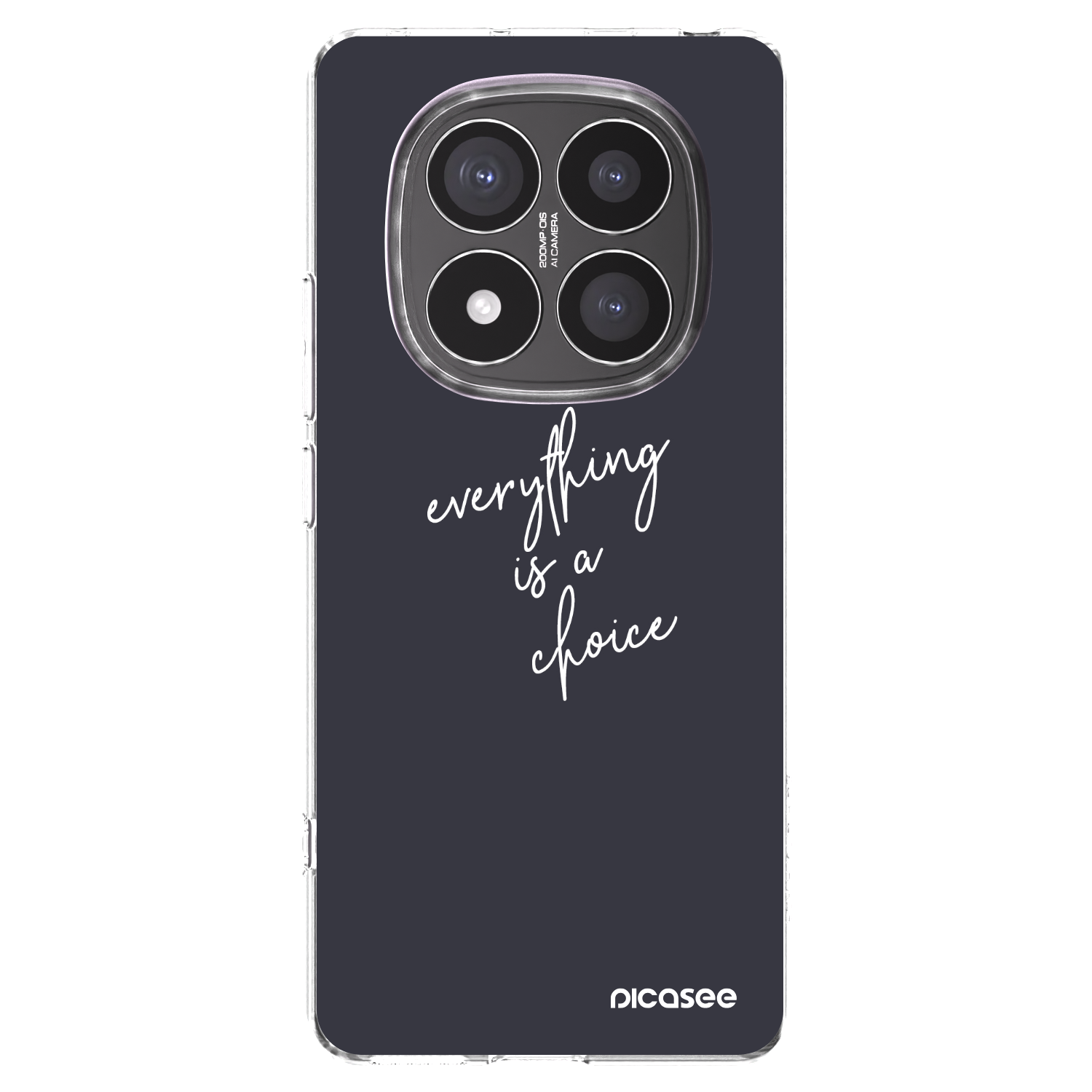 Picasee silikonska prozirna maskica za Xiaomi Redmi Note 14 Pro+ 5G - Everything is a choice