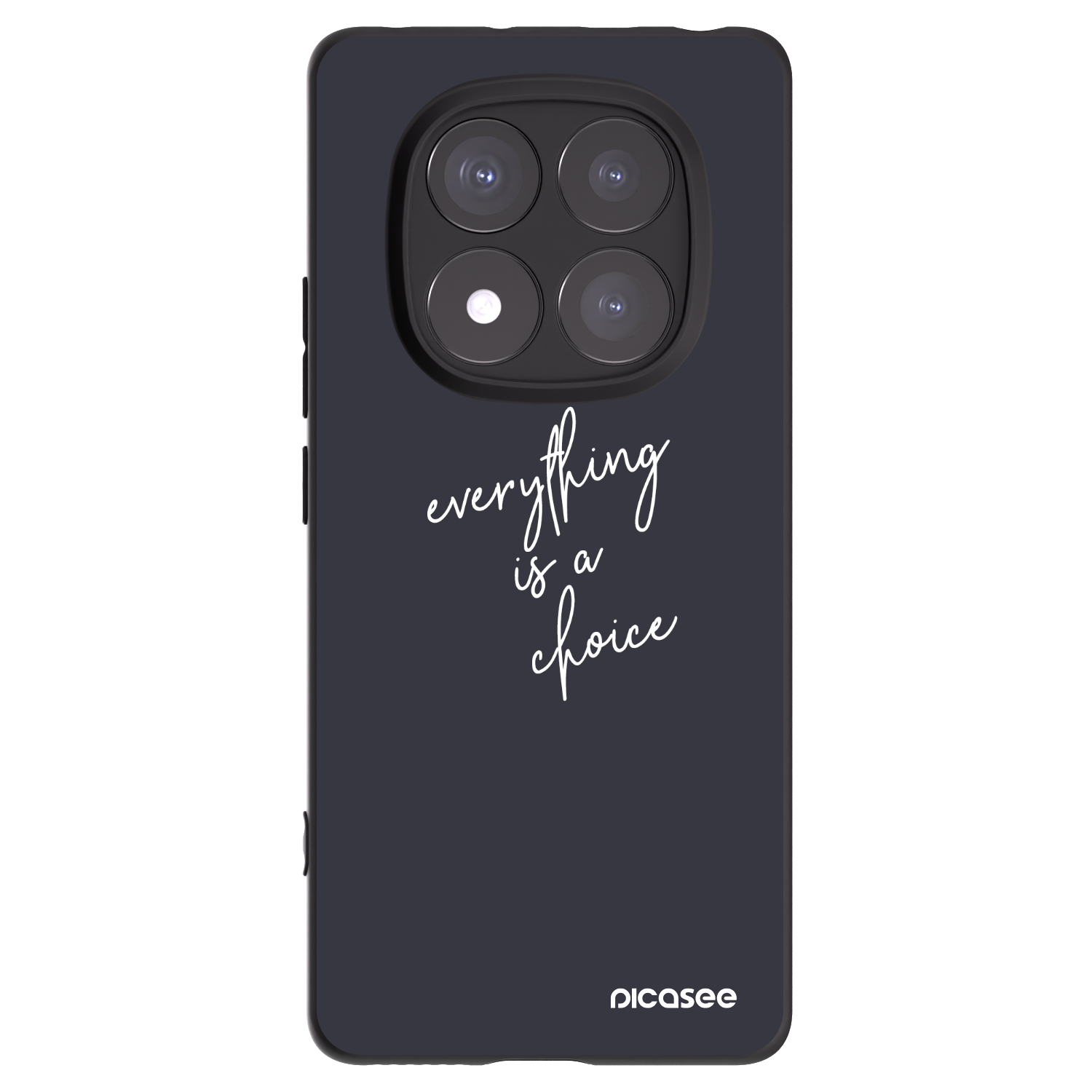 Picasee crna silikonska maskica za Xiaomi Redmi Note 14 Pro 5G - Everything is a choice