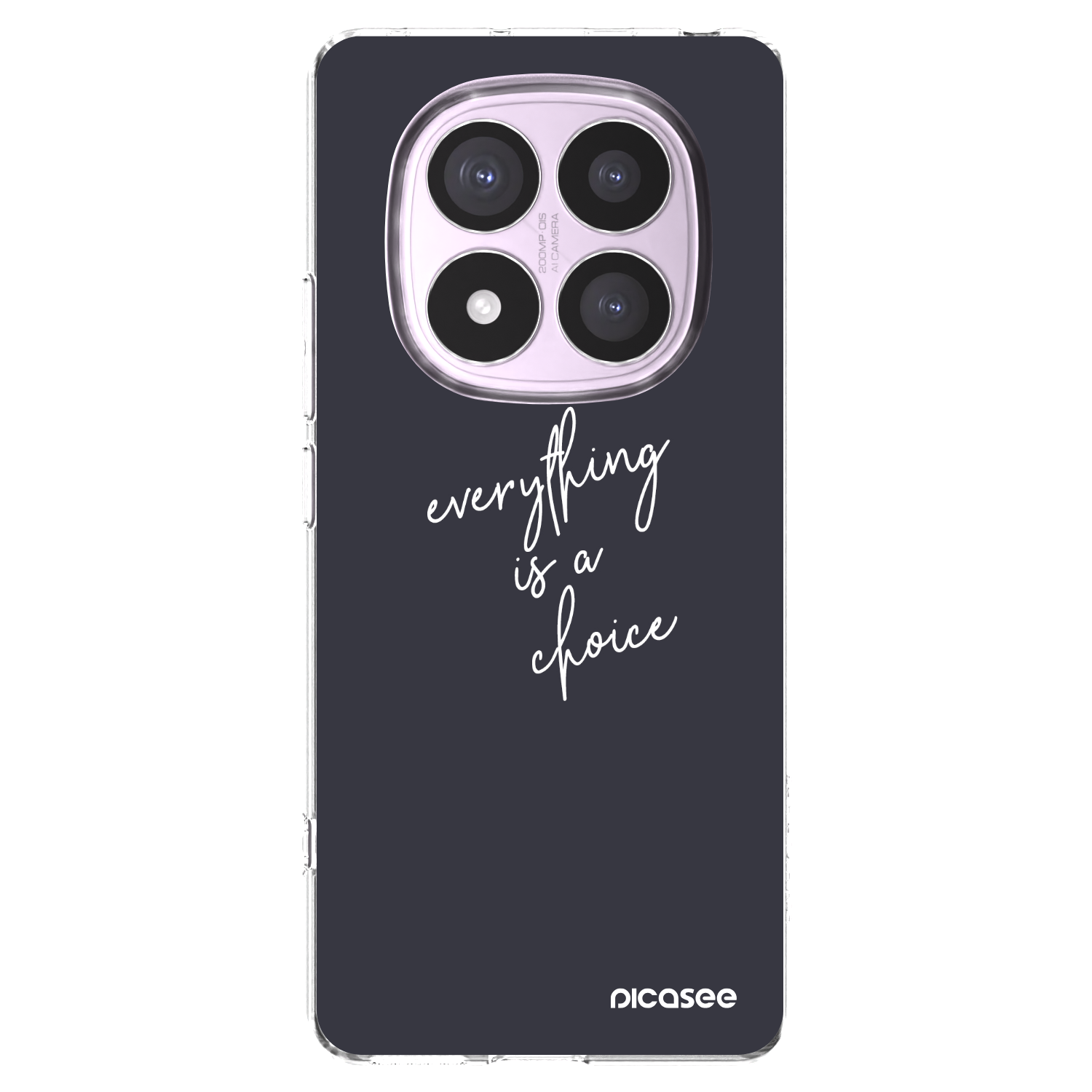 Picasee silikonska prozirna maskica za Xiaomi Redmi Note 14 Pro 5G - Everything is a choice