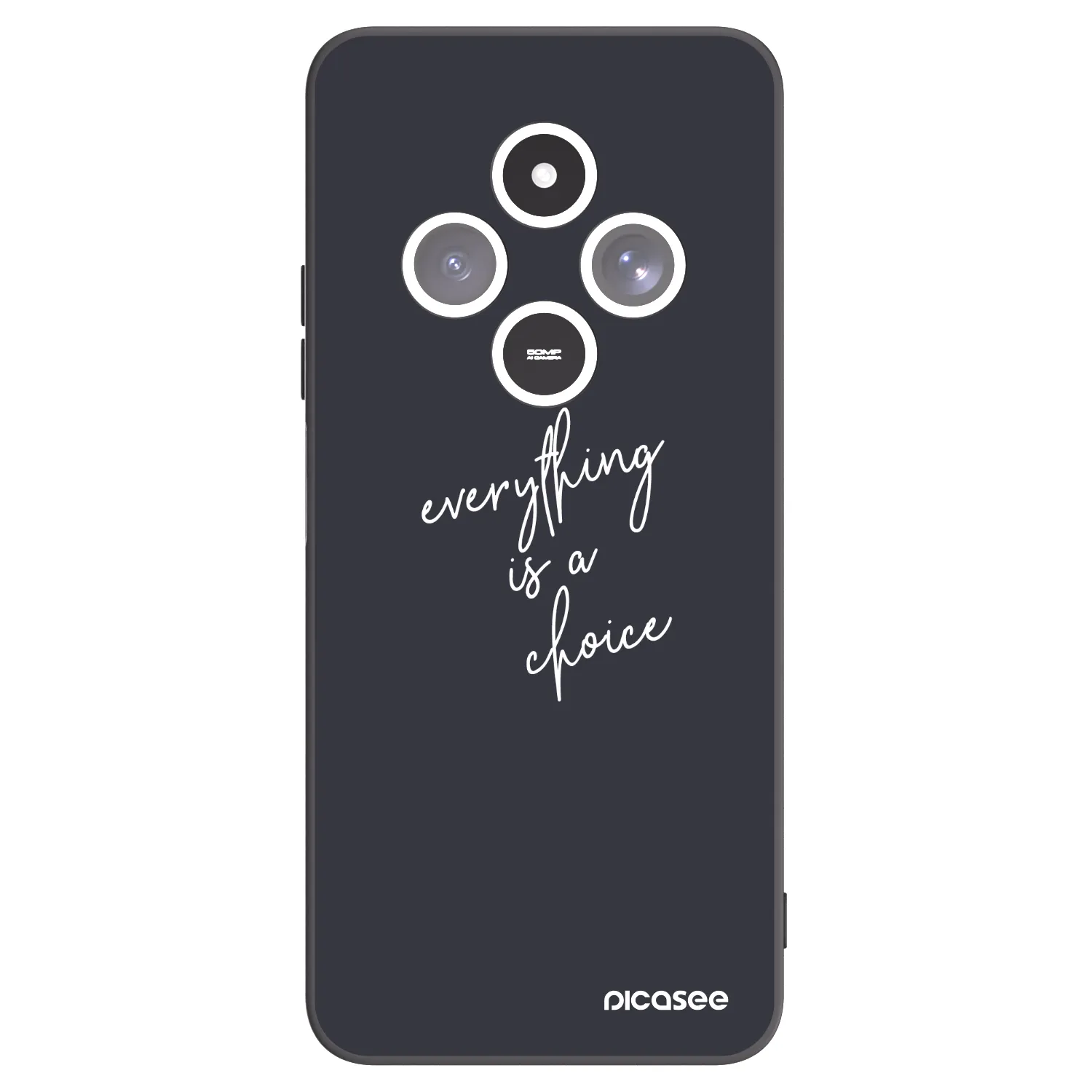 Picasee crna silikonska maskica za Xiaomi Redmi 14C - Everything is a choice