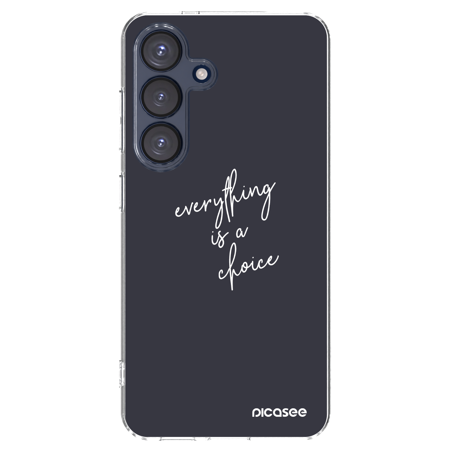 Picasee silikonska prozirna maskica za Samsung Galaxy S25 5G - Everything is a choice