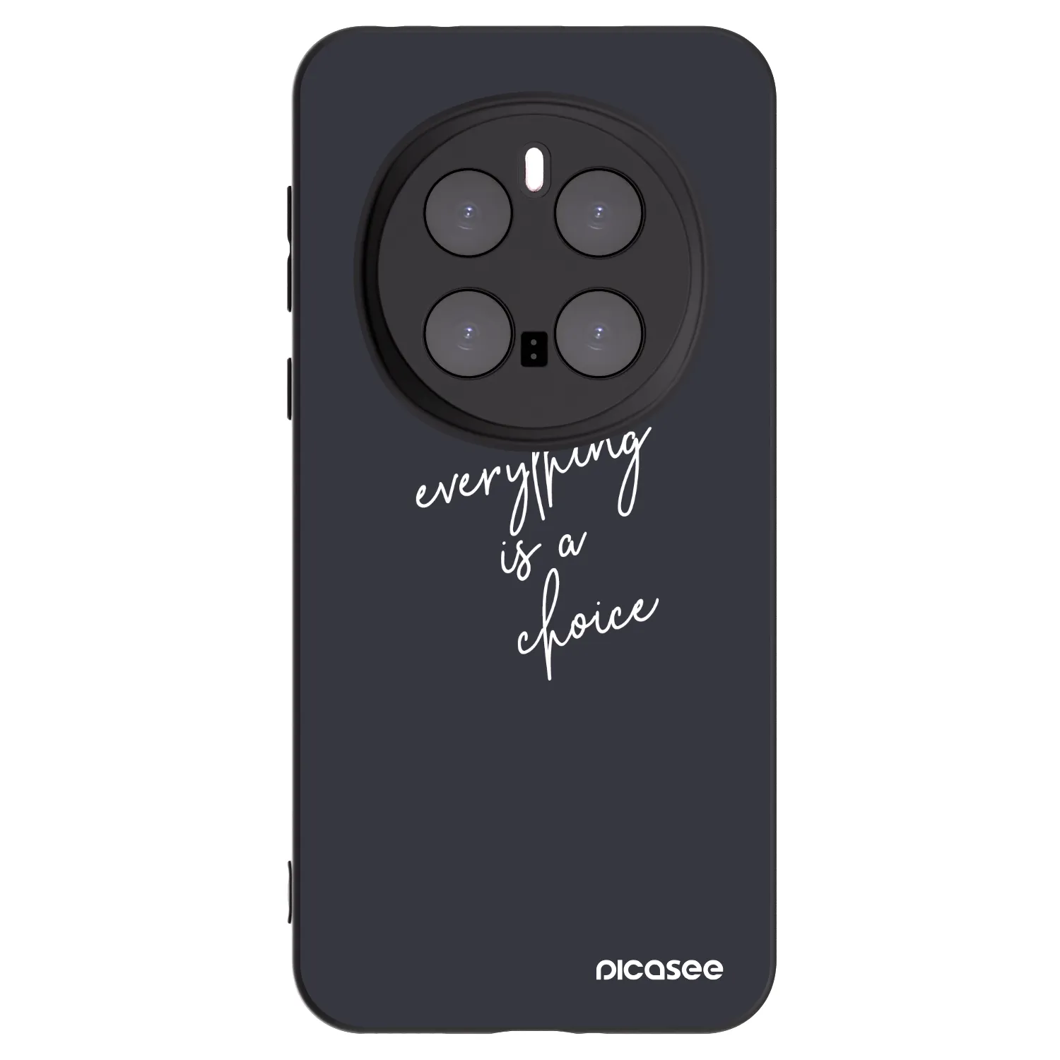 Picasee crna silikonska maskica za Honor Magic7 Pro 5G - Everything is a choice