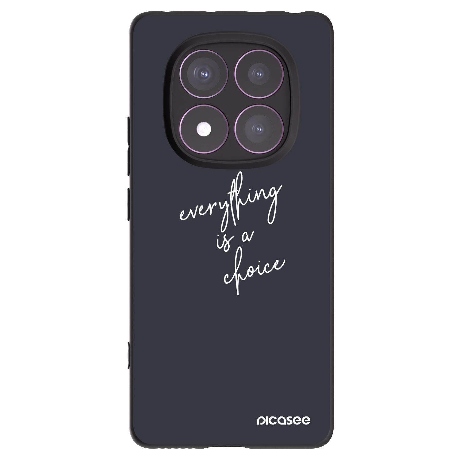 Picasee crna silikonska maskica za Xiaomi Redmi Note 14 Pro 4G - Everything is a choice