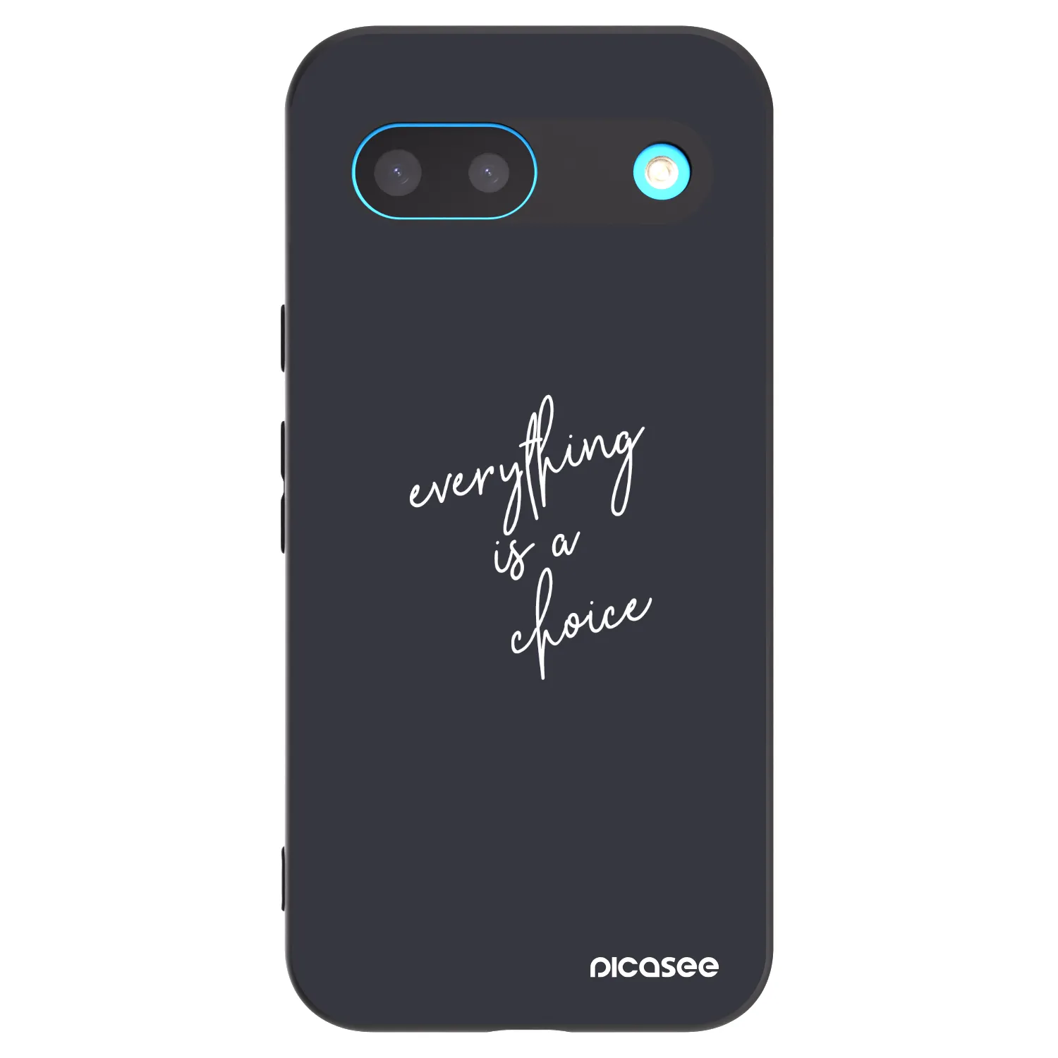 Picasee crna silikonska maskica za Google Pixel 8 - Everything is a choice