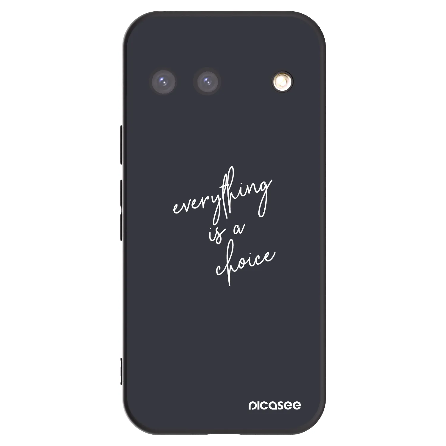 Picasee crna silikonska maskica za Google Pixel 9 - Everything is a choice