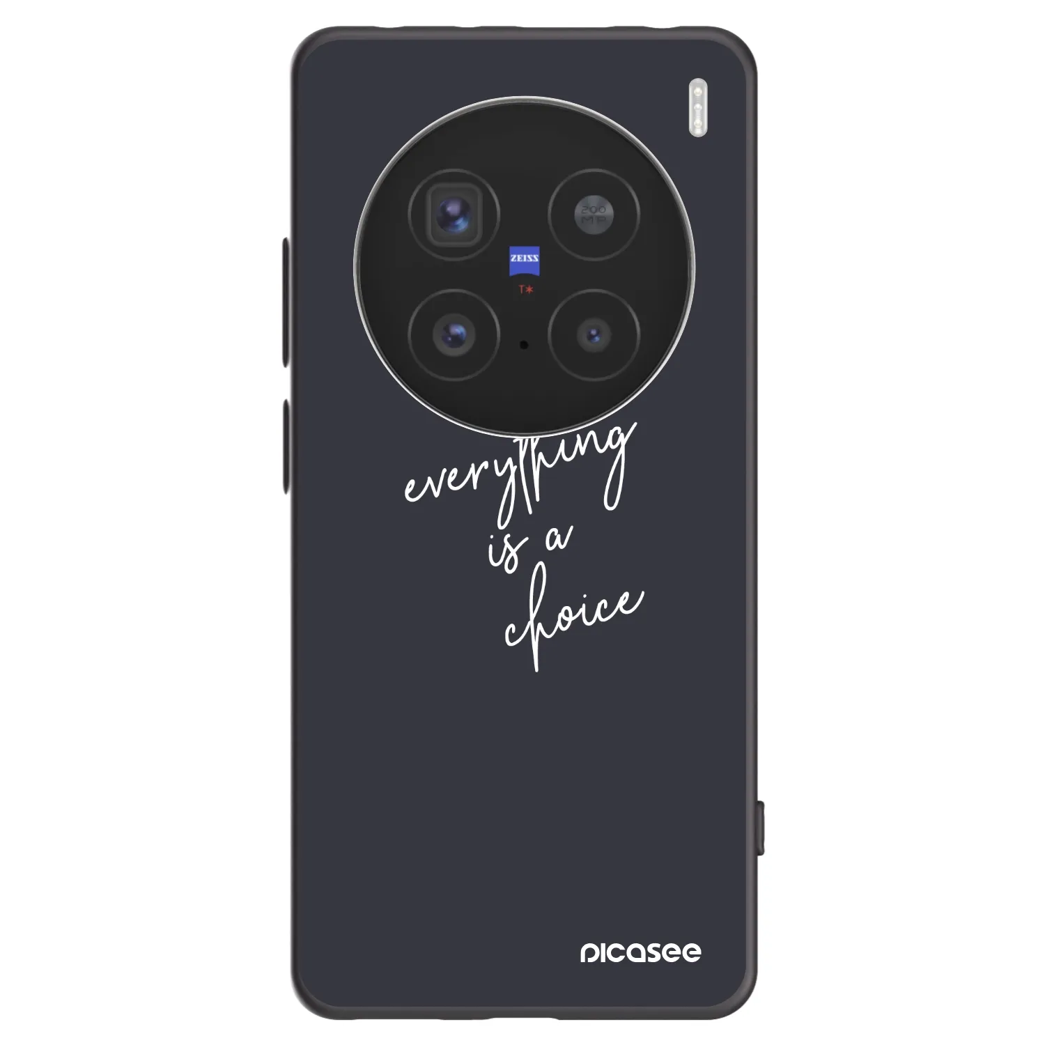 Picasee crna silikonska maskica za Vivo X200 Pro - Everything is a choice
