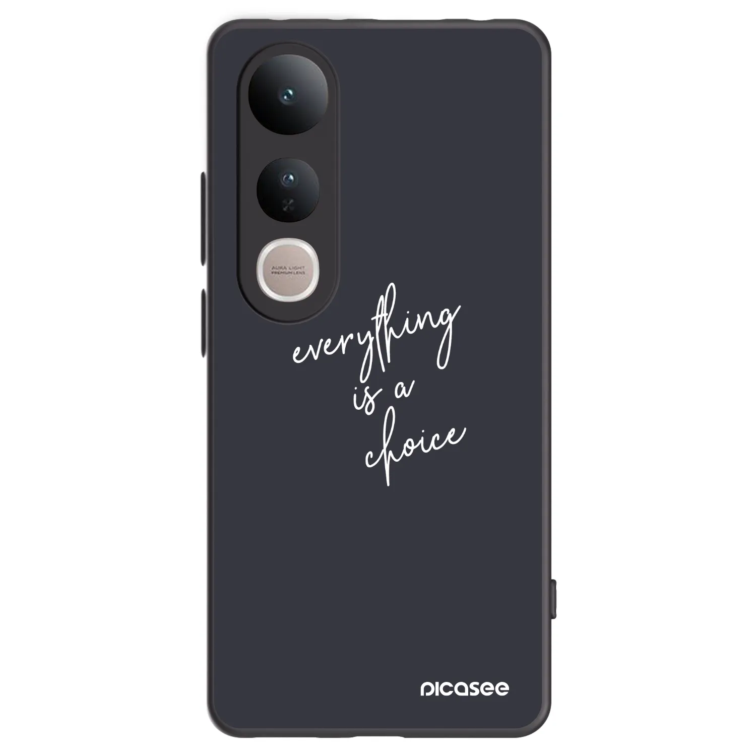 Picasee crna silikonska maskica za Vivo V50 Lite 5G - Everything is a choice