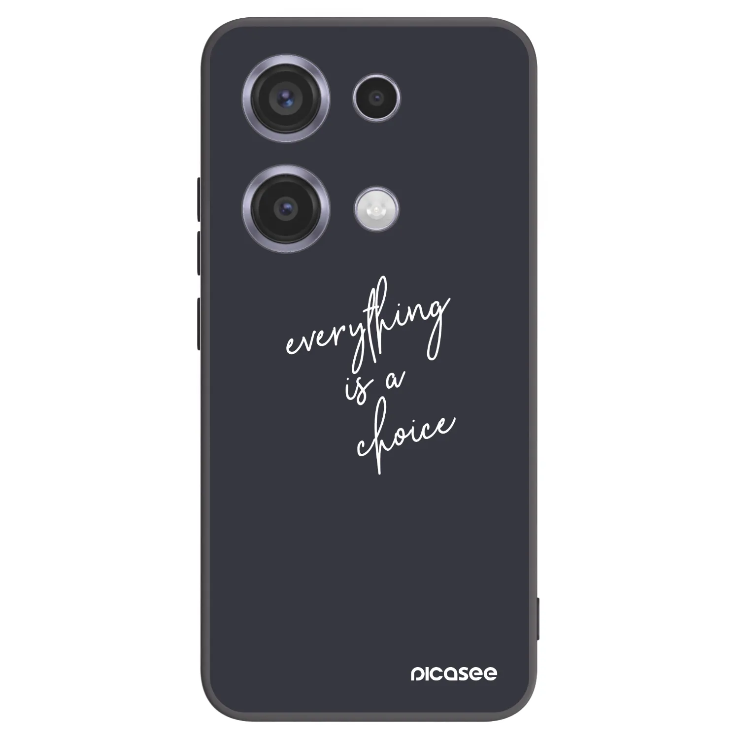 Picasee crna silikonska maskica za Xiaomi Redmi Note 14S - Everything is a choice