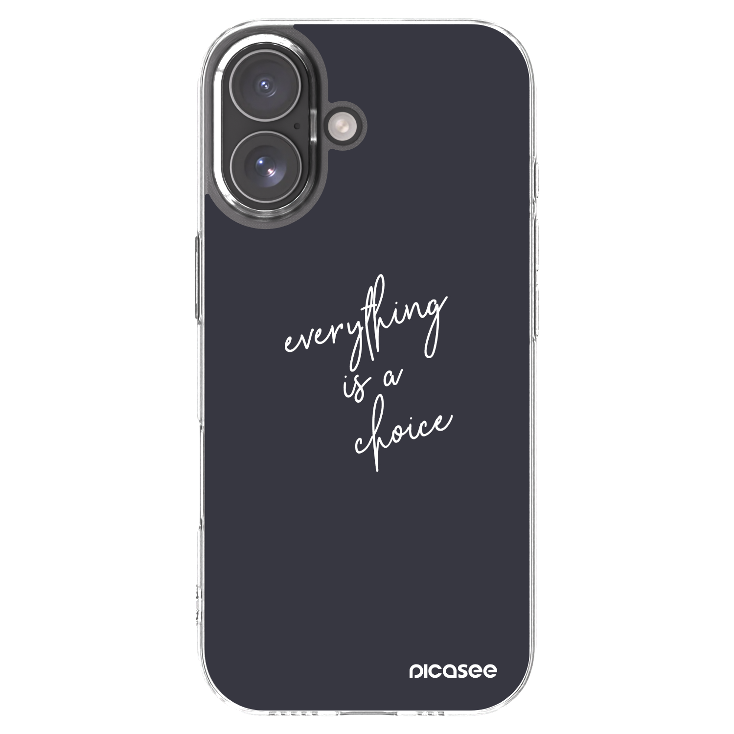 Picasee silikonska prozirna maskica za Apple iPhone 17 - Everything is a choice