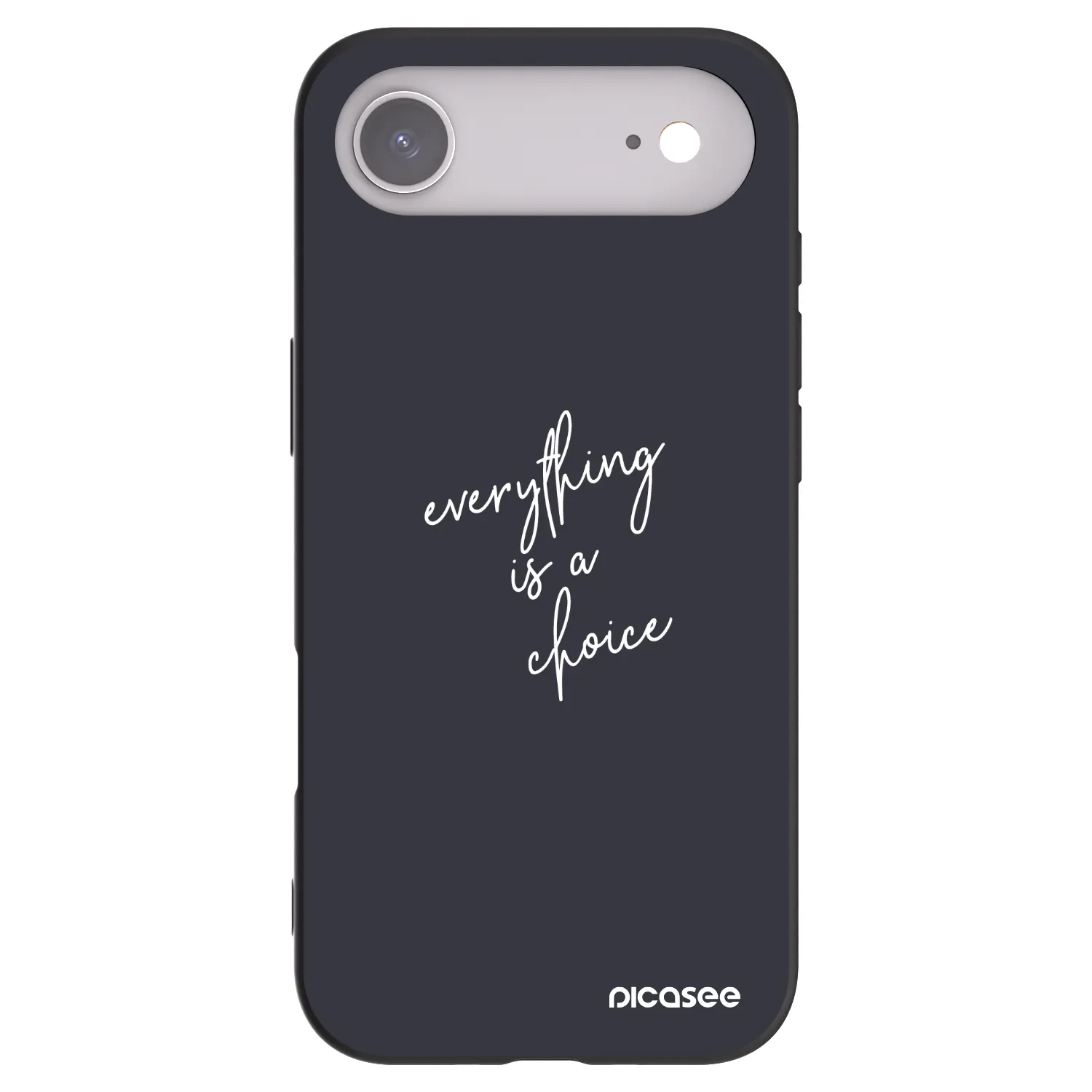 Picasee crna silikonska maskica za Apple iPhone Air - Everything is a choice